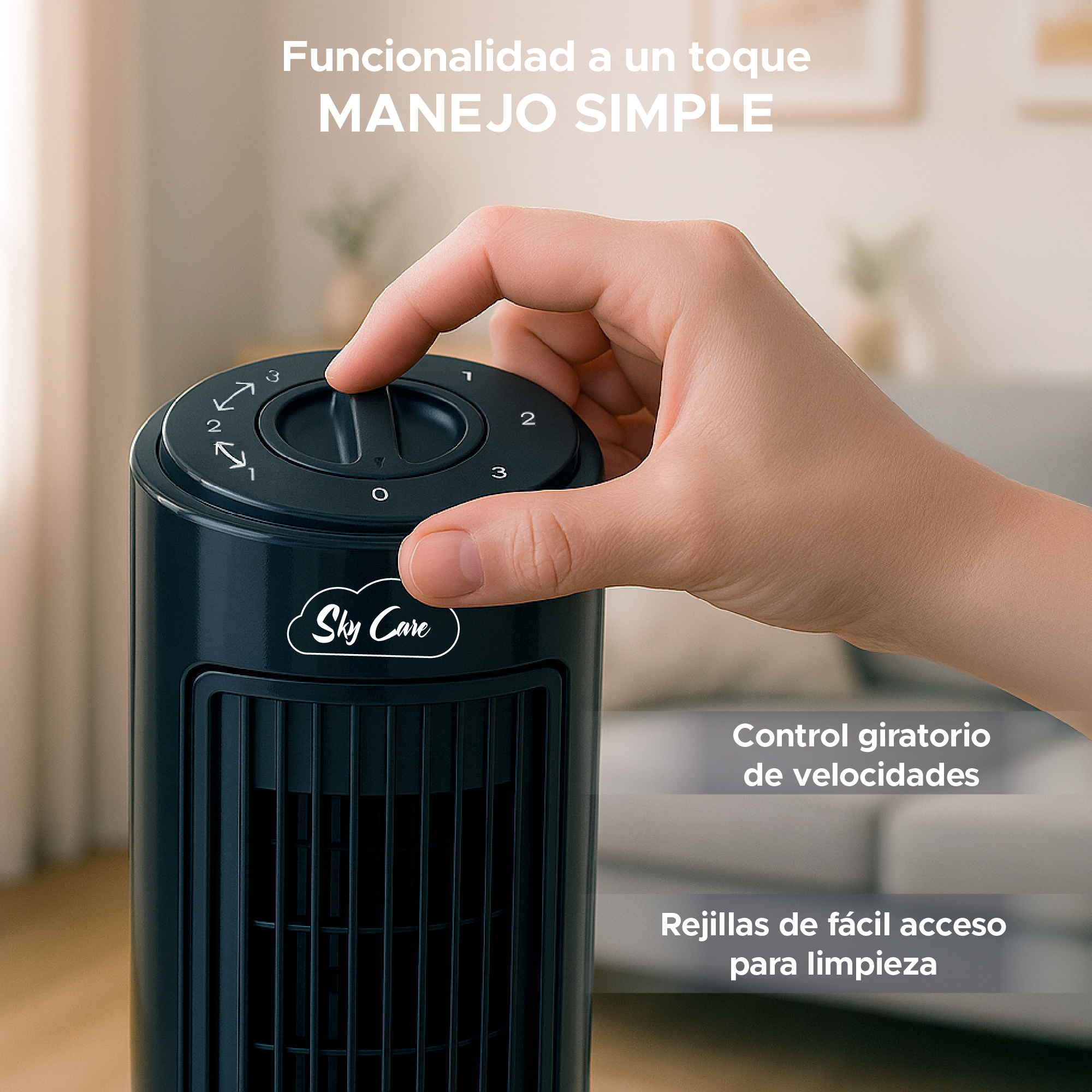 Foto 5 pulgar | Set de 2 Ventiladores de Torre Sky Care 29''