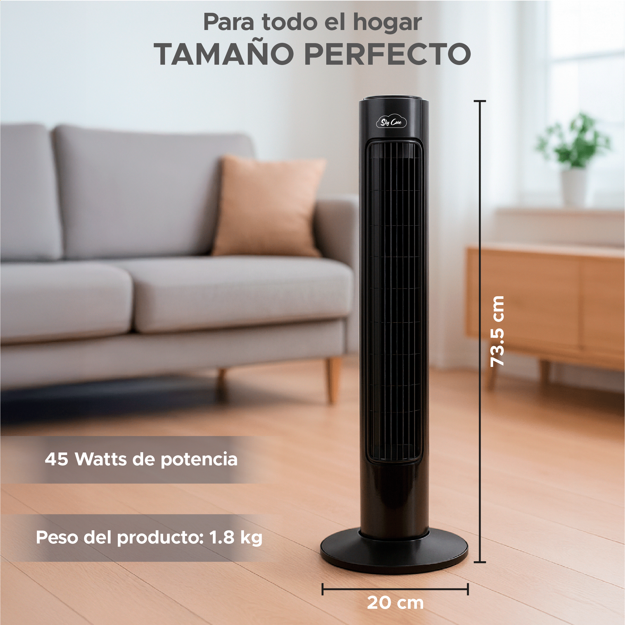 Foto 6 pulgar | Set de 2 Ventiladores de Torre Sky Care 29''