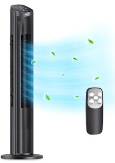 Foto 1 | Xtellar Ventilador De Torre Silencioso Y Oscilante Vertical, Con Control Remoto Y Pantalla Led