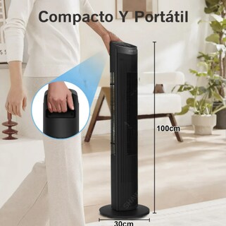 Foto 4 | Xtellar Torre Ventilador Premium De 100cm, Ultra Silencioso, Portátil Con Control Remoto, 5 Velocidades Y Temporizado