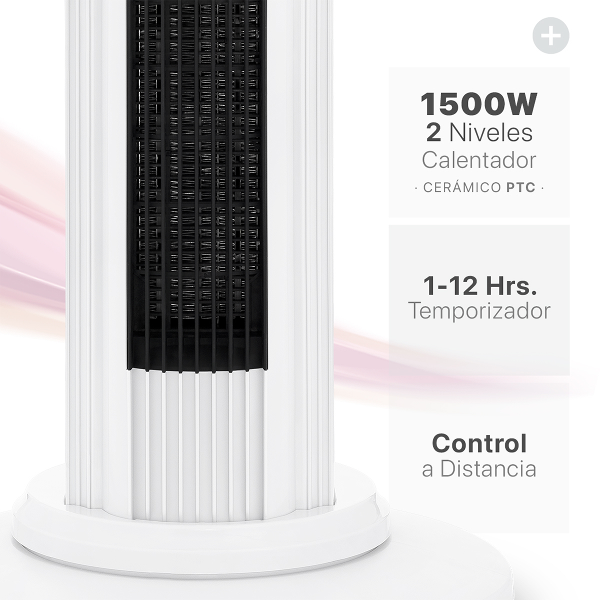 Foto 5 pulgar | Ventilador Calentador De Torre 2 En 1 Esquimal, Climatizador De Aire Giratorio,temporizador Y Control Remoto, Blanco