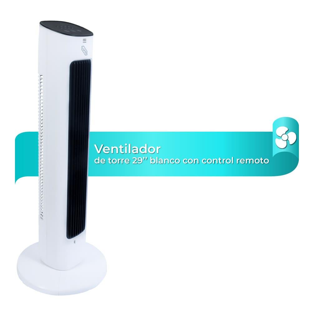 Foto 7 pulgar | Ventilador De Torre 29” Con Control Remoto  Vt29cr  Blanco  Iusa