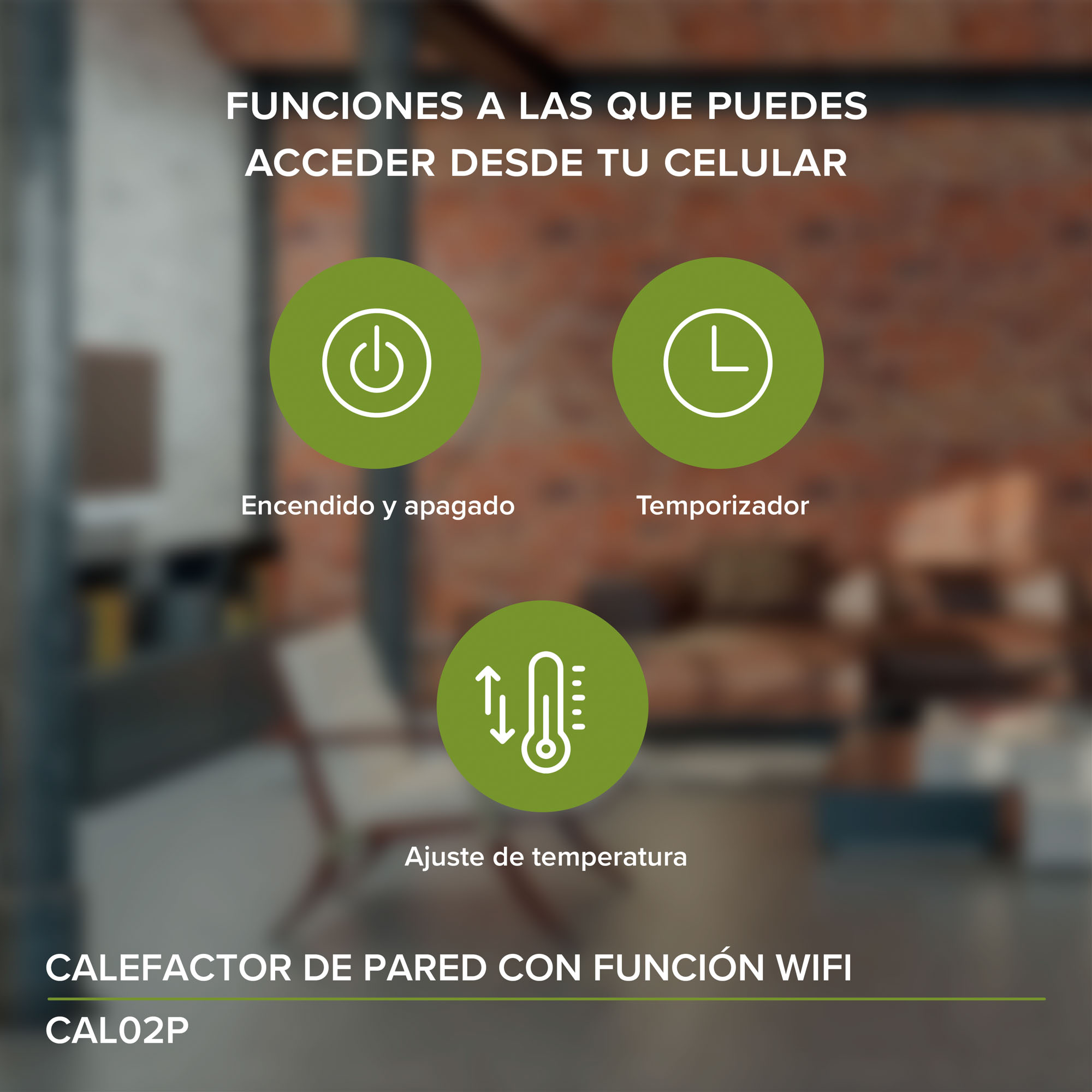 Foto 4 | Calentador Calefactor Eléctrico De Pared Wifi Avera Cal02p - Color plata