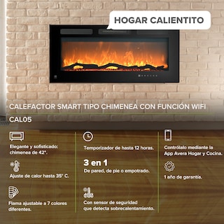 Foto 2 | Calefactor Tipo Chimenea Avera CAL05 color Negro