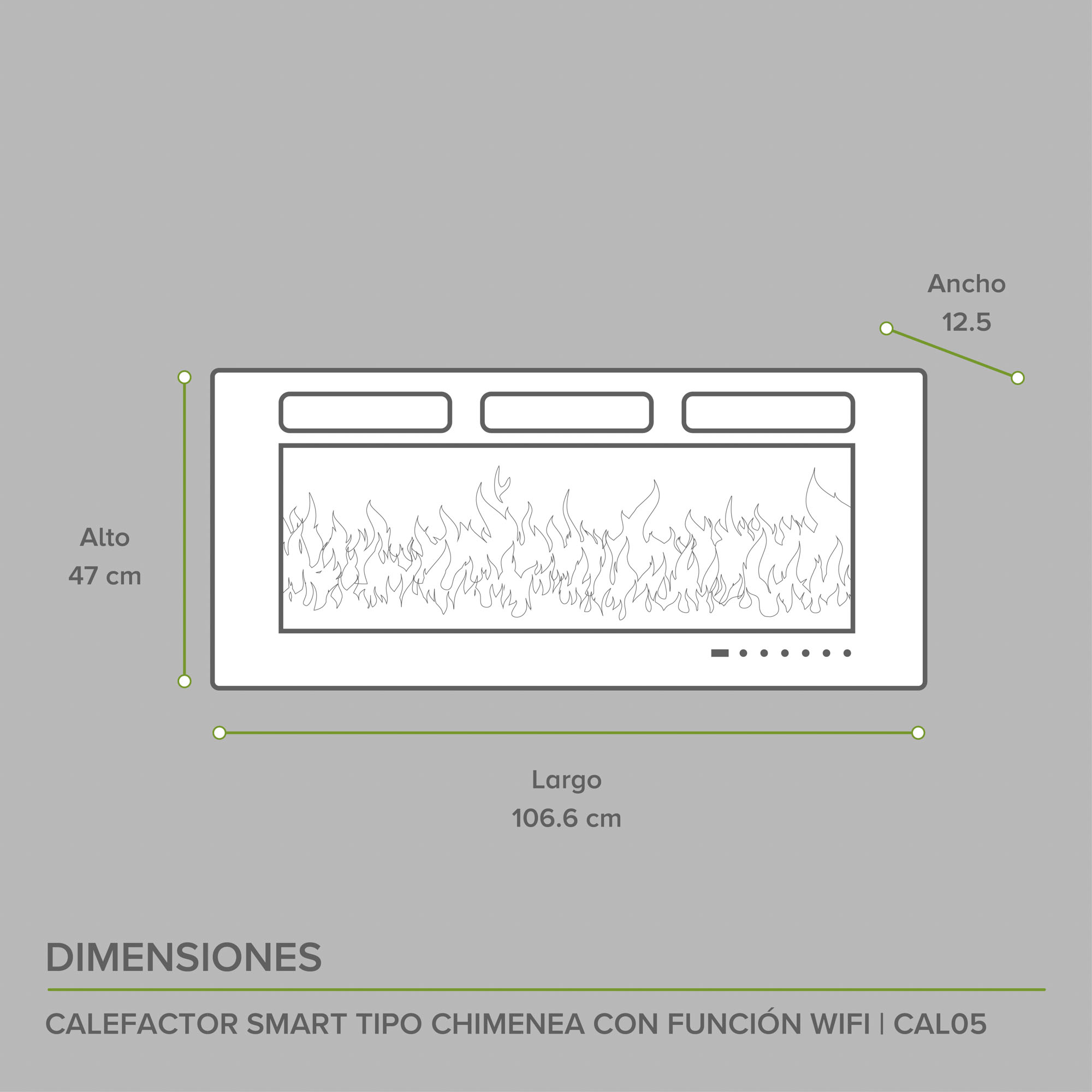 Foto 4 pulgar | Calefactor Tipo Chimenea Avera CAL05 color Negro