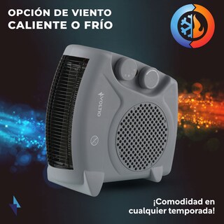 Foto 3 | Calefactor Eléctrico Voltio CE1GVOLT Gris 1500w Portátil