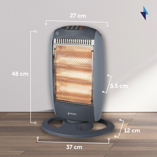Foto 7 | Calentador Voltio de Halógeno Eléctrico de Cuarzo 3 Niveles