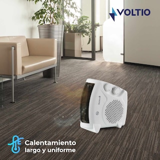 Foto 6 | Calefactor Eléctrico Voltio CE1BVOLT Blanco 1500w Portátil