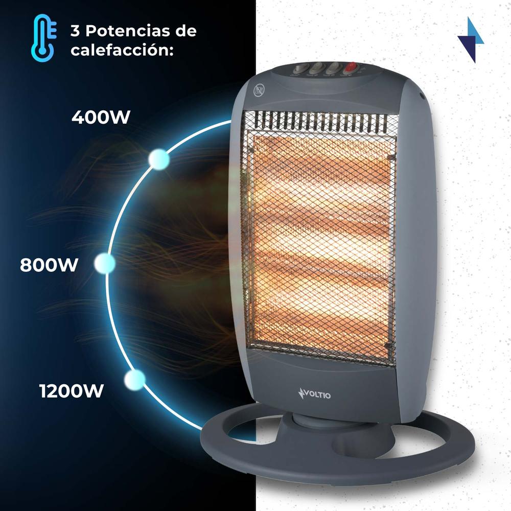 Foto 5 | Calefactor Eléctrico Voltio 3 Niveles 2 Piezas