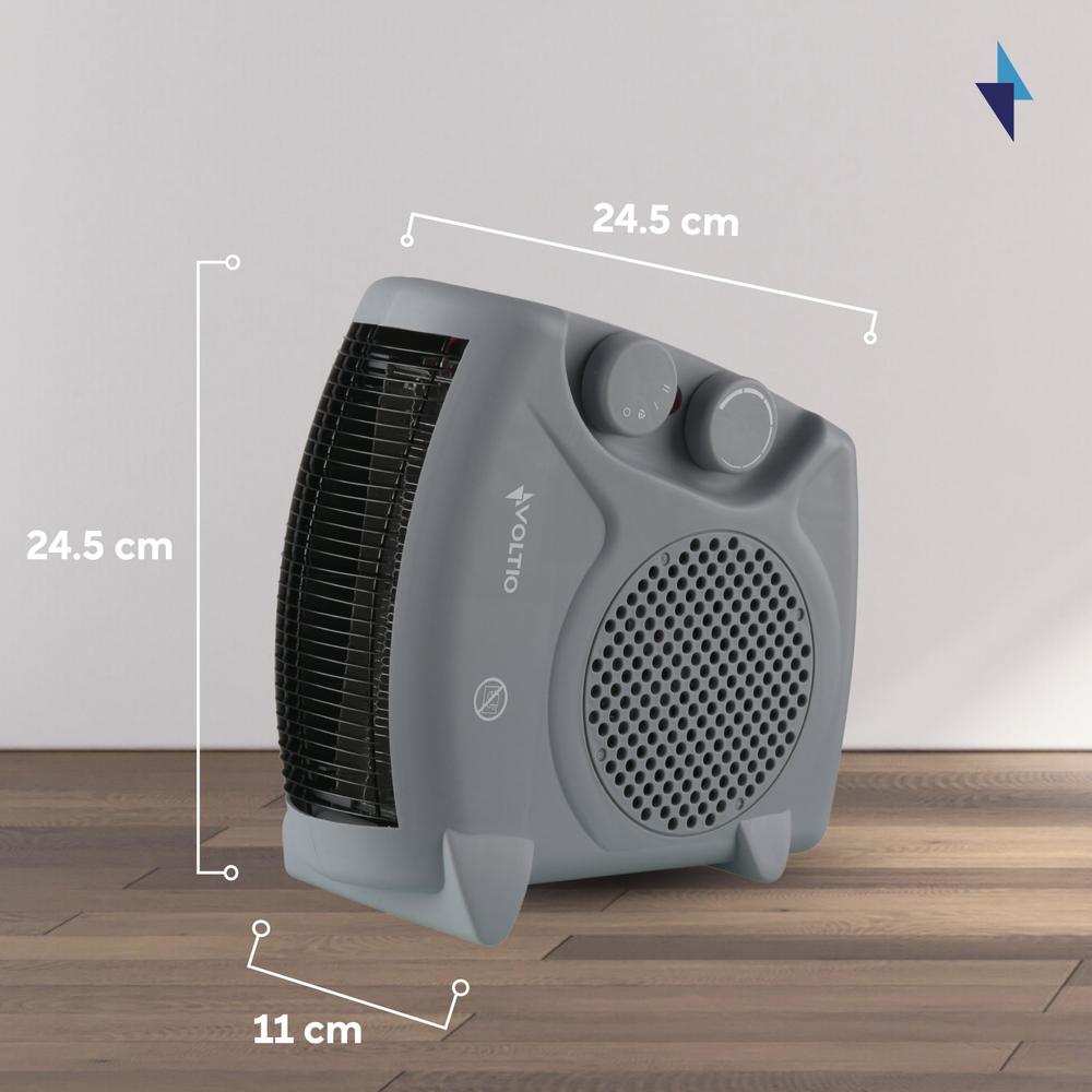 Foto 8 pulgar | Calefactor Ventilador Calentador Eléctrico Voltio 1500w Portátil 2 piezas