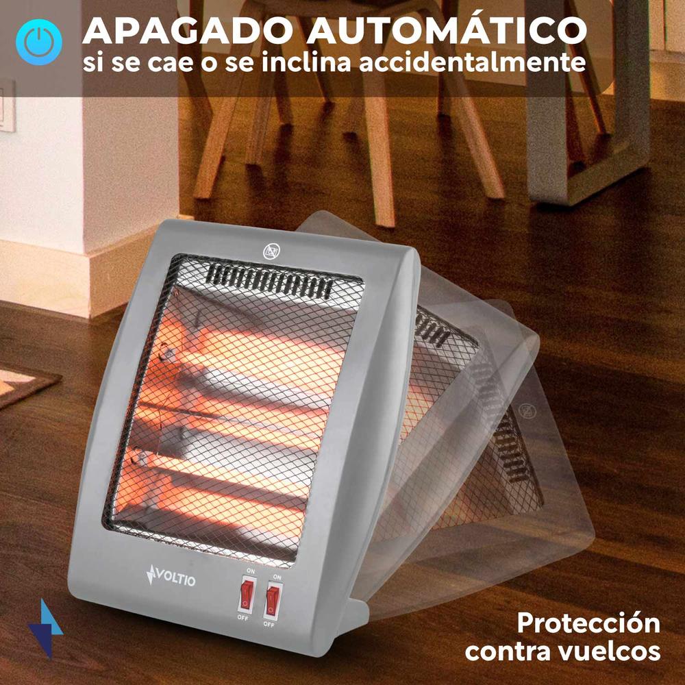 Foto 4 pulgar | Calefactor Calentador Eléctrico Cuarzo Voltio 2 Niveles 800w 2 piezas