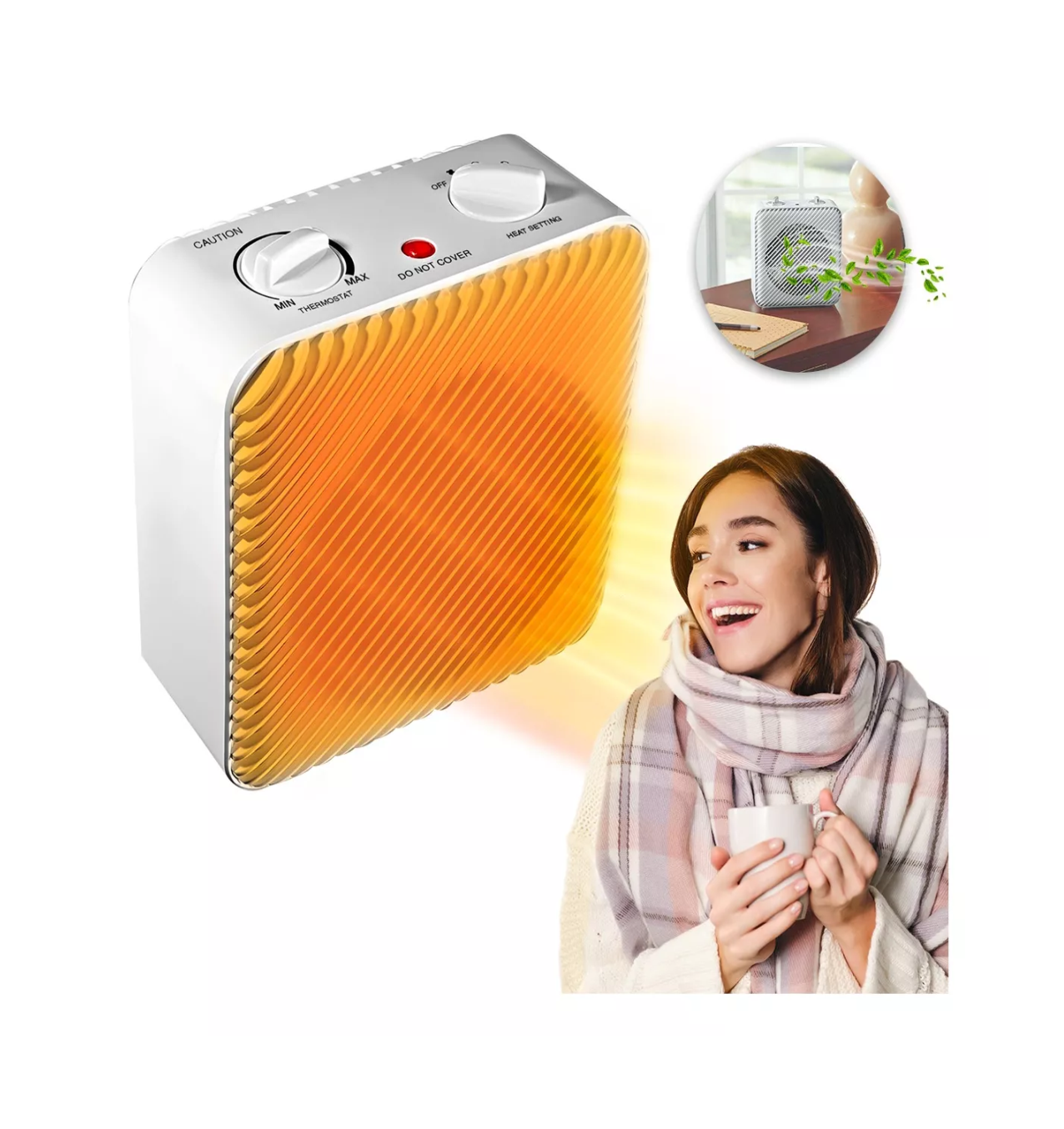 Foto 3 pulgar | Calefactor Eléctrico Pelonis con Ventilador de 1500 W