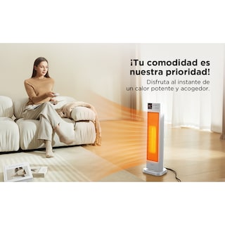 Foto 6 | Calefactor Cerámico Midea Eléctrico 2-1 Dual Flow 23” Blanco