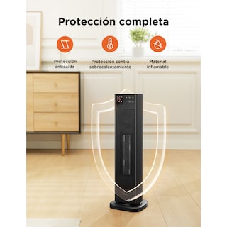 Foto 7 | Calefactor Cerámico Midea Eléctrico 2-1 Dual Flow 23” Negro
