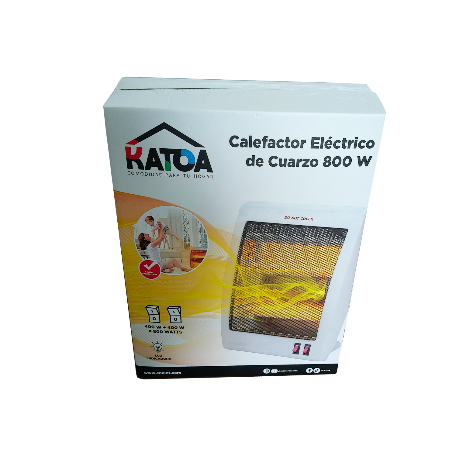 Foto 7 pulgar | Calefator Eléctrico De Cuarzo 800w, Calentador Eléctrico, 127v, Interruptor De Seguridad, Compacto, Potente Y Seguro