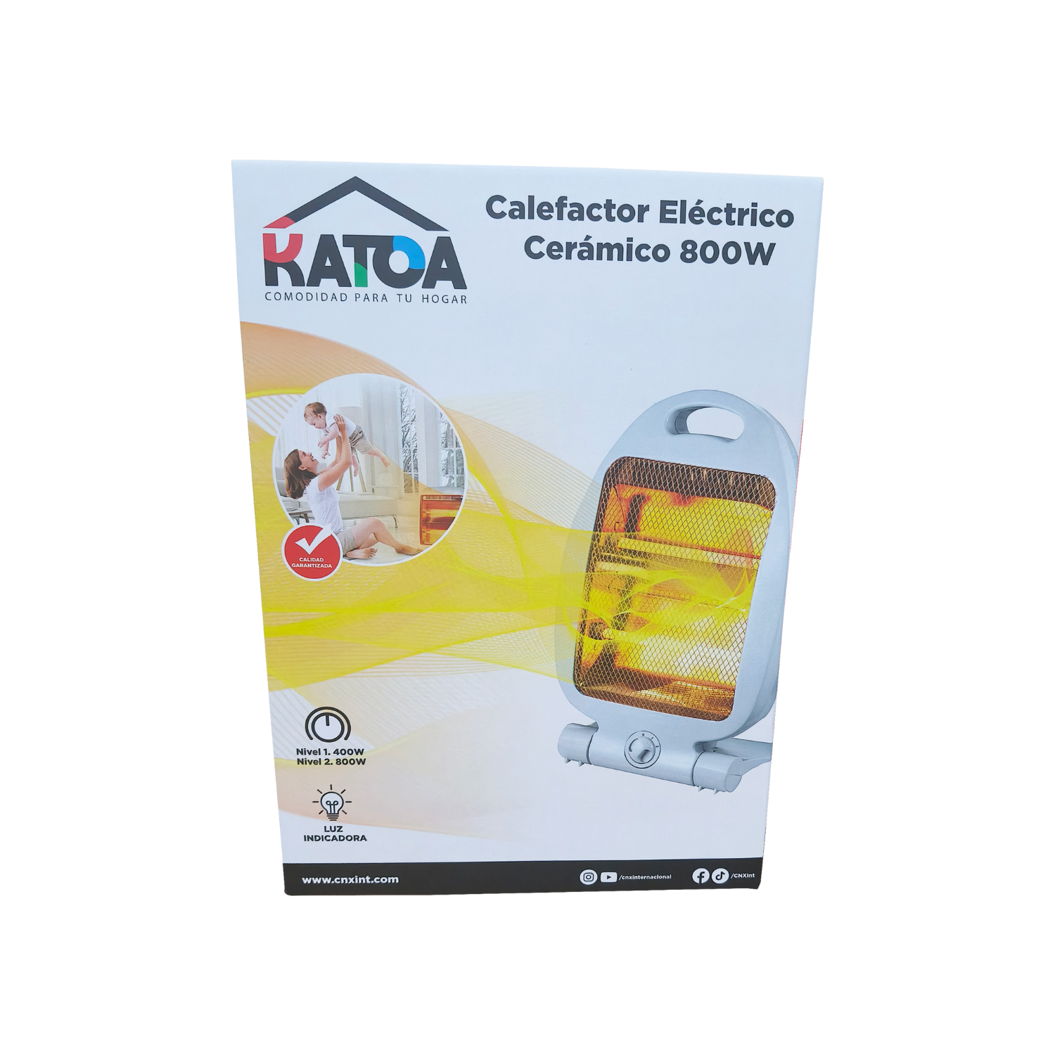 Foto 6 | Calefactor Eléctrico Cerámico, 800w, Con Protección De Sobrecalentamiento, Calentador Eléctrico, 127v, Ideal Para