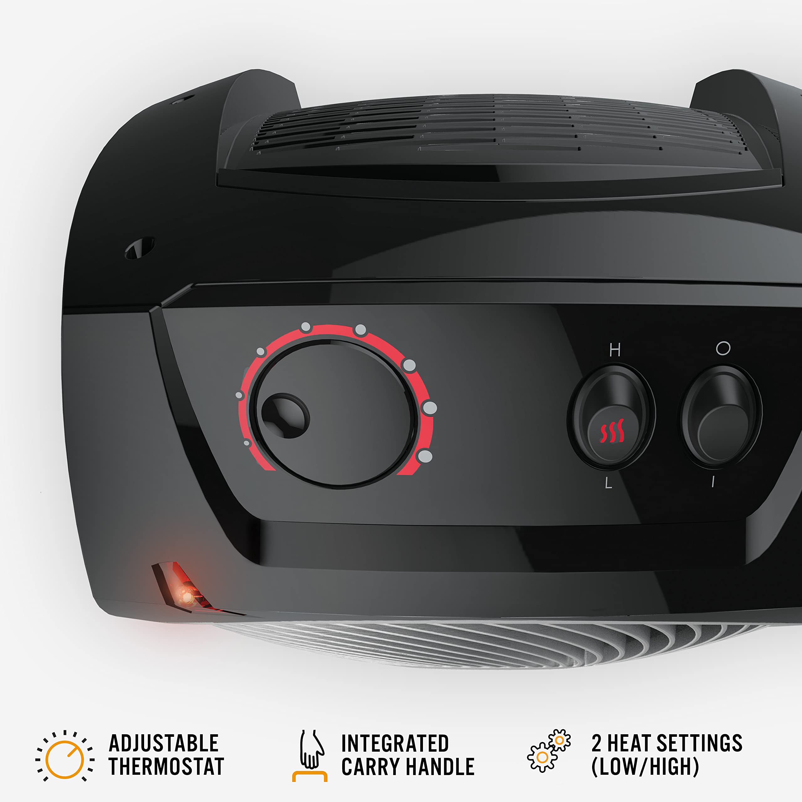 Foto 2 | Calentador Space Vornado Vh10 Para Uso En Interiores De 1500 W O 750 W, Color Negro - Venta Internacional.