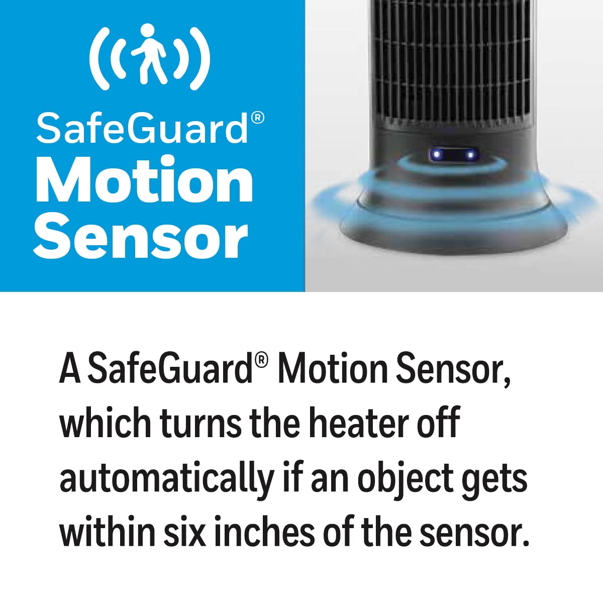 Foto 8 pulgar | Calentador Cerámico Honeywell Safeguard Motion Sensor 1500w - Venta Internacional.