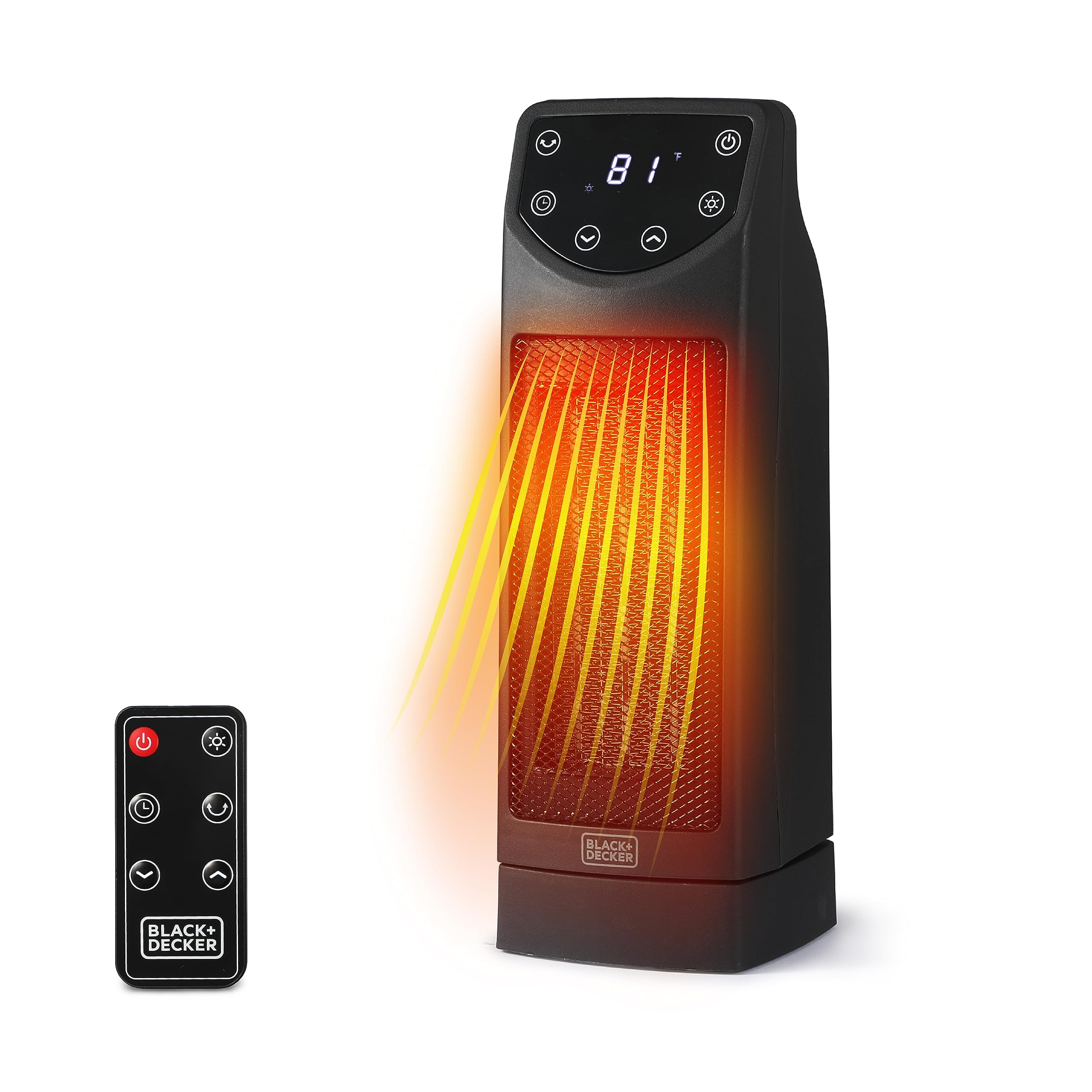 Foto 2 pulgar | Calentador Portátil Black+decker Oscilante De 1500 W Con Mando A Distancia - Venta Internacional.