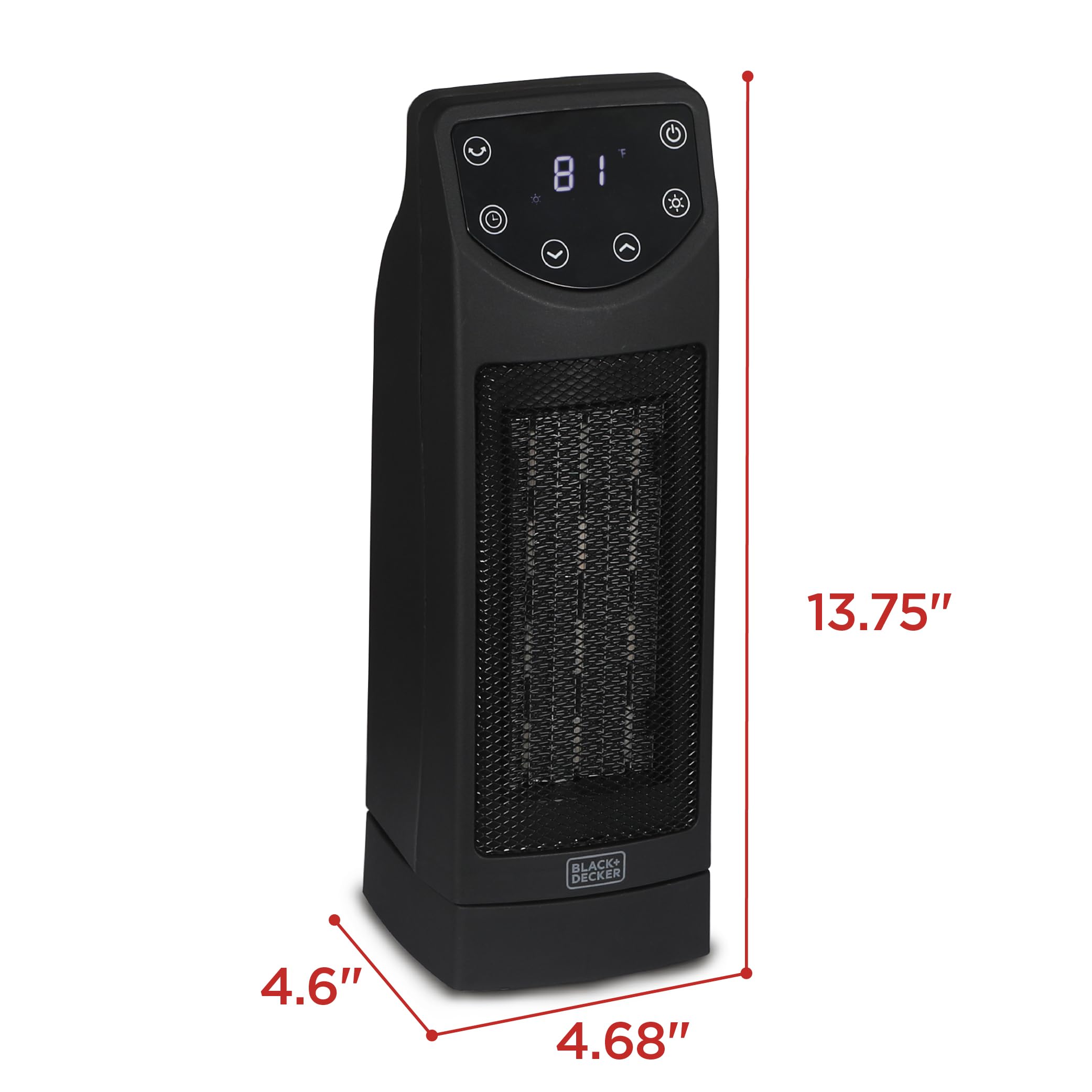 Foto 7 pulgar | Calentador Portátil Black+decker Oscilante De 1500 W Con Mando A Distancia - Venta Internacional.