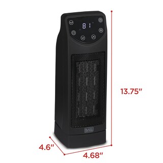 Foto 6 | Calentador Portátil Black+decker Oscilante De 1500 W Con Mando A Distancia - Venta Internacional.