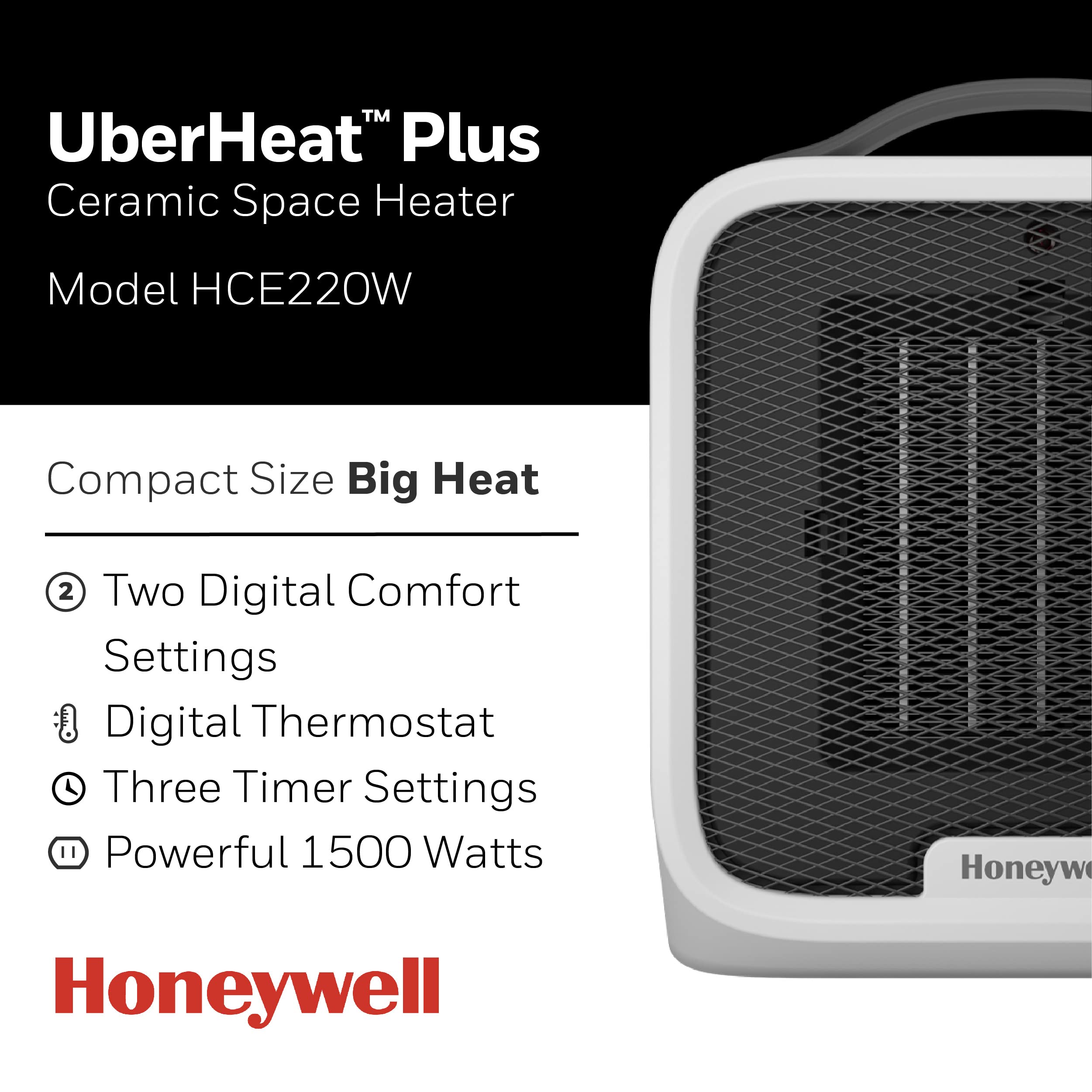 Foto 3 pulgar | Calentador Cerámico Honeywell Uberheat Plus Para Habitaciones Pequeñas - Venta Internacional.