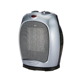 Foto 1 | Calentador Espacial Amazon Basics De Cerámica Oscilante De 1500 W, Color Plateado - Venta Internacional.