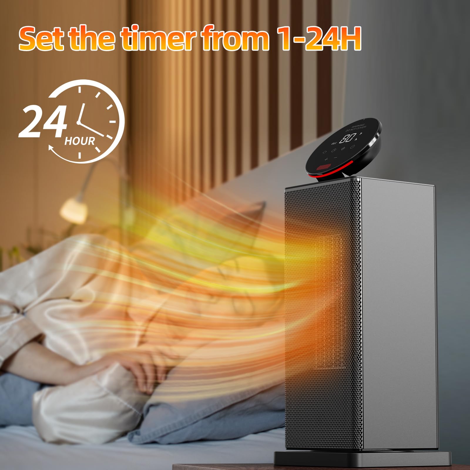 Foto 5 | Termostato Eco Oscilante Space Heater Tabyik De 1500 W, 4 Modos - Venta Internacional.