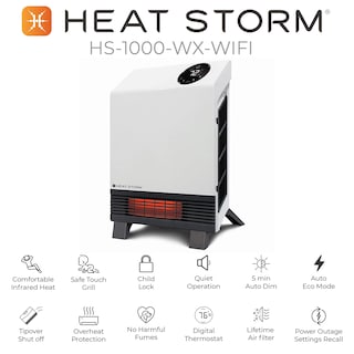 Foto 4 | Calentador Espacial Infrarrojo Heat Storm Wave 500-1000 W Con Control Remoto - Venta Internacional.