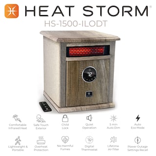 Foto 5 | Calentador Space Heater Heat Storm Portátil Eléctrico De 1500 W Con Mando A Distancia - Venta Internacional.