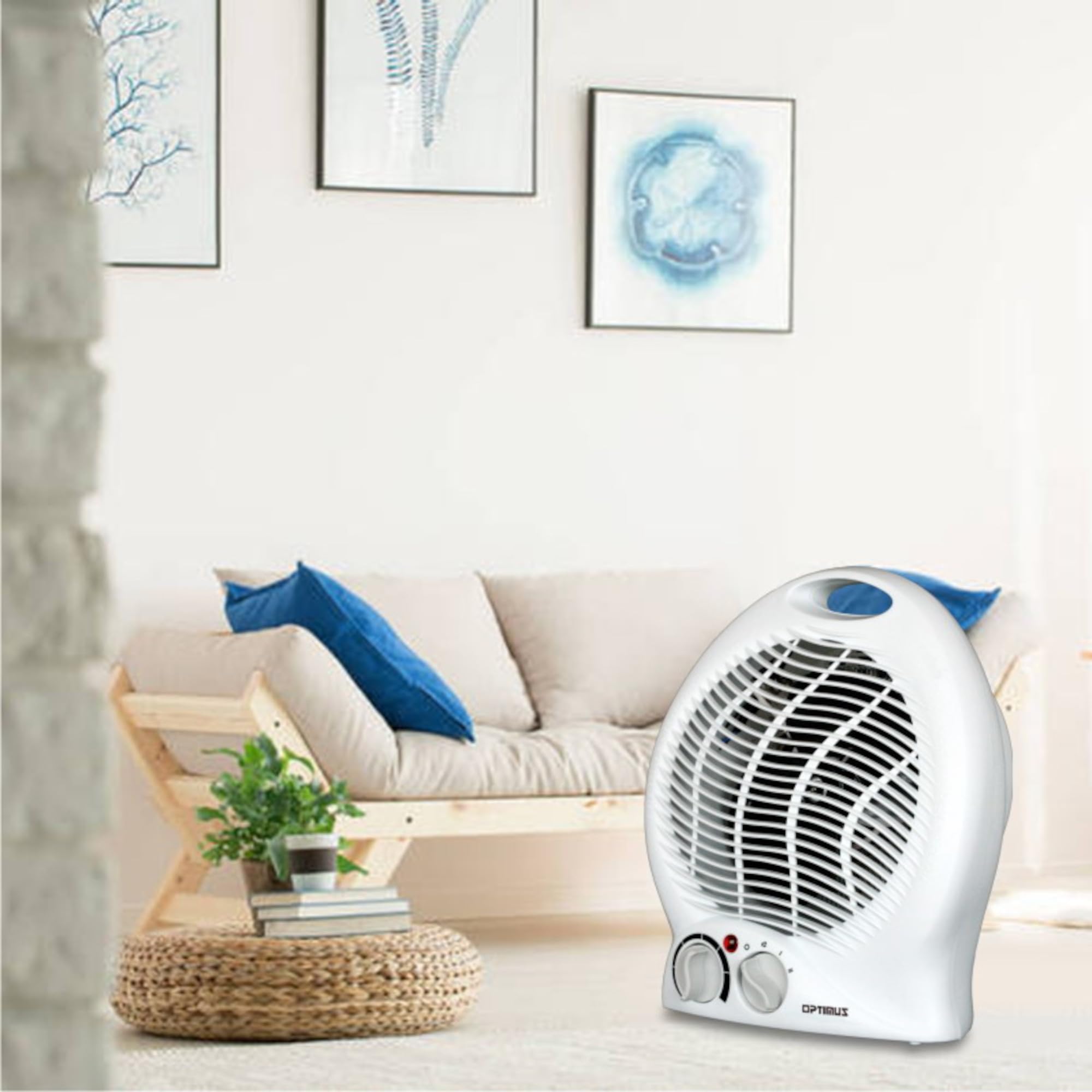 Foto 3 pulgar | Calefactor de Ventilador Optimus H-1322 Portátil 2 Velocidades con Termostato - Venta Internacional