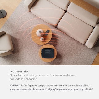 Foto 5 | Calefactor Electrónico de Cerámica Portátil Avera con Control Remoto