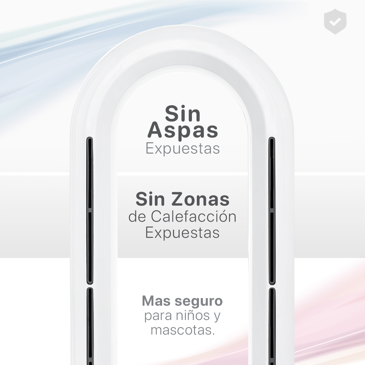 Foto 4 | Ventilador Calefactor 2 en 1 Esquimal Rosa-blanco Sin Aspas Silencioso