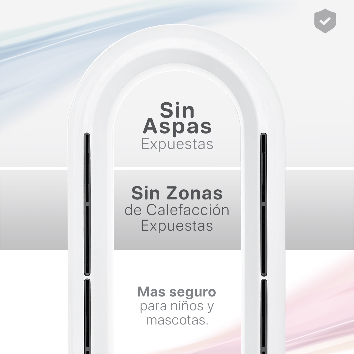 Foto 4 | Calefactor Ventilador 2 en 1 Esquimal Plateado sin Aspas Silencioso