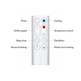 Foto 2 | Calentador Y Ventilador Dyson Hot+cool™ Am09 Jet Focus Blanco/plateado - Venta Internacional.