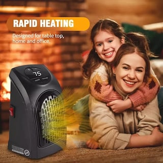 Foto 3 | Calefactor Portátil de 400 w Negro
