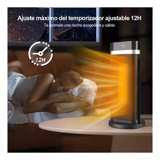 Foto 3 | Calefactor Eléctrico Eo Safe Imports Negro