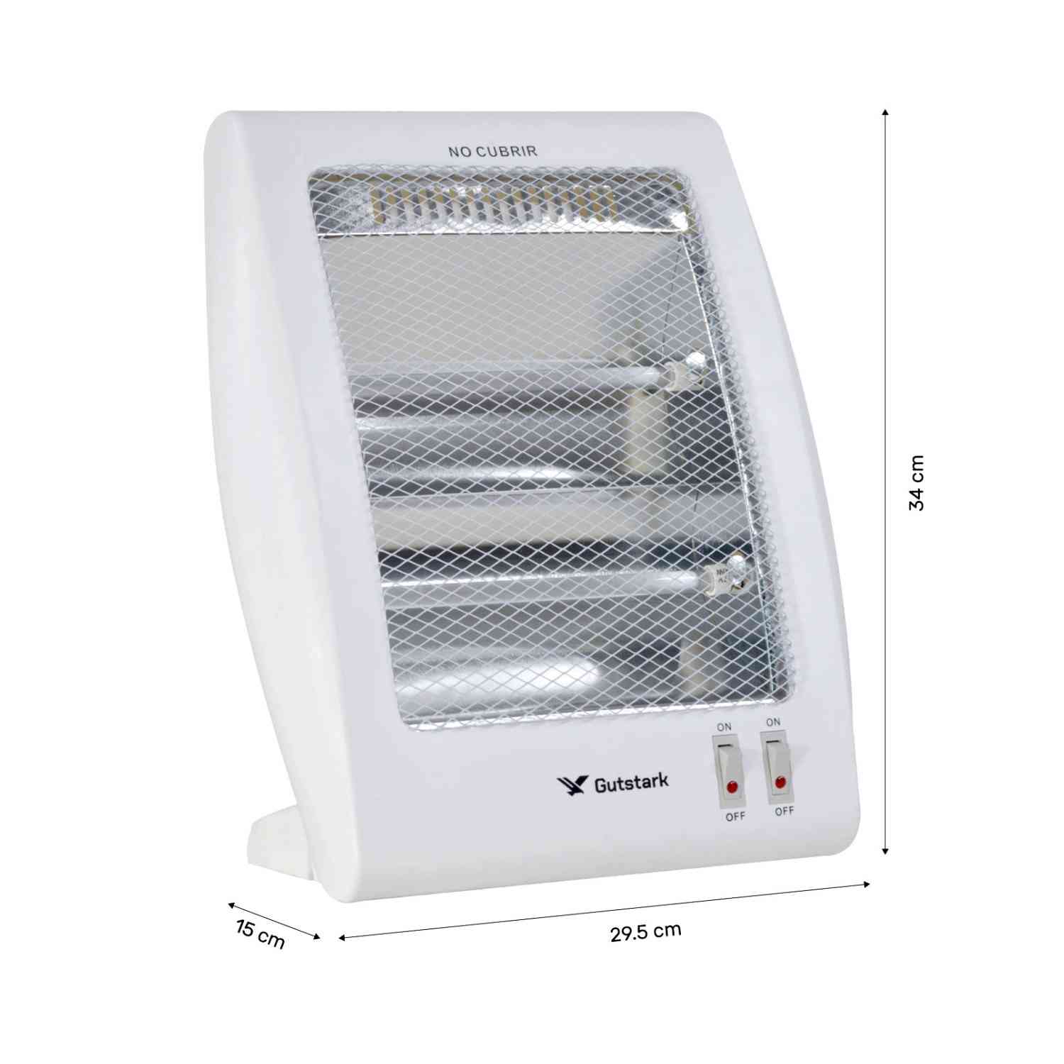 Foto 6 | Set 2 Calentadores Eléctricos Gutstark Calefactor 800w Blancos