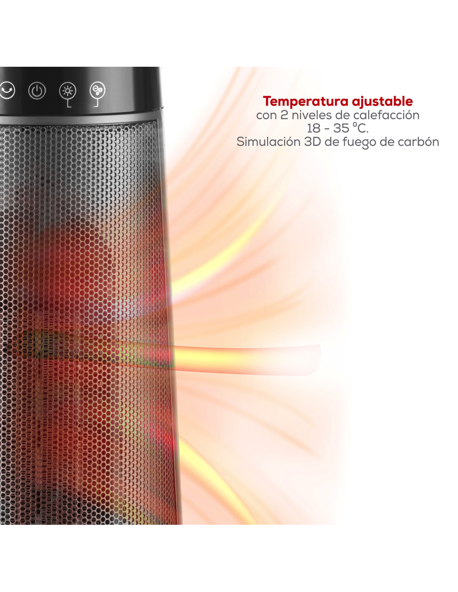 Foto 4 pulgar | Calefactor Eléctrico Tipo Chimenea De 1500 W Ccon Humidificado