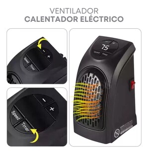 Foto 5 | Mini Calentador de Aire Eléctrico Lab.G Portátil Negro