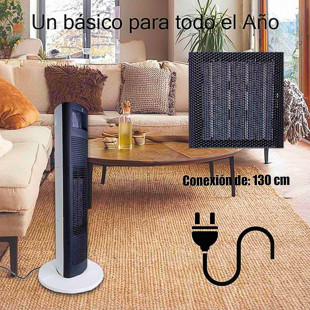 Foto 5 pulgar | Calentador De Torre 1500w 3 Velocidades Oscilación Moderna