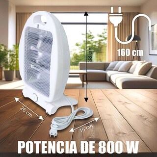 Foto 2 | Mini Calefactor Eléctrico De Cuarzo De Calor 600 W