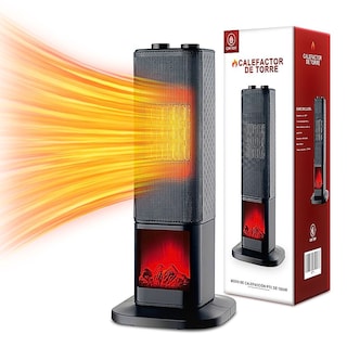 Foto 1 | Calefactor Calentador De Torre Cerámico Ptc 1500w Negro