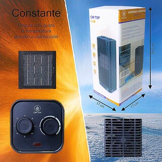 Foto 6 | Calentador De Torre Cerámico 750w Y 1500w Con Oscilación