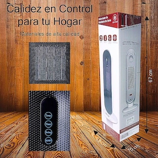 Foto 3 | Calefactor Electrico Calentador Ceramico de Torre 1500w