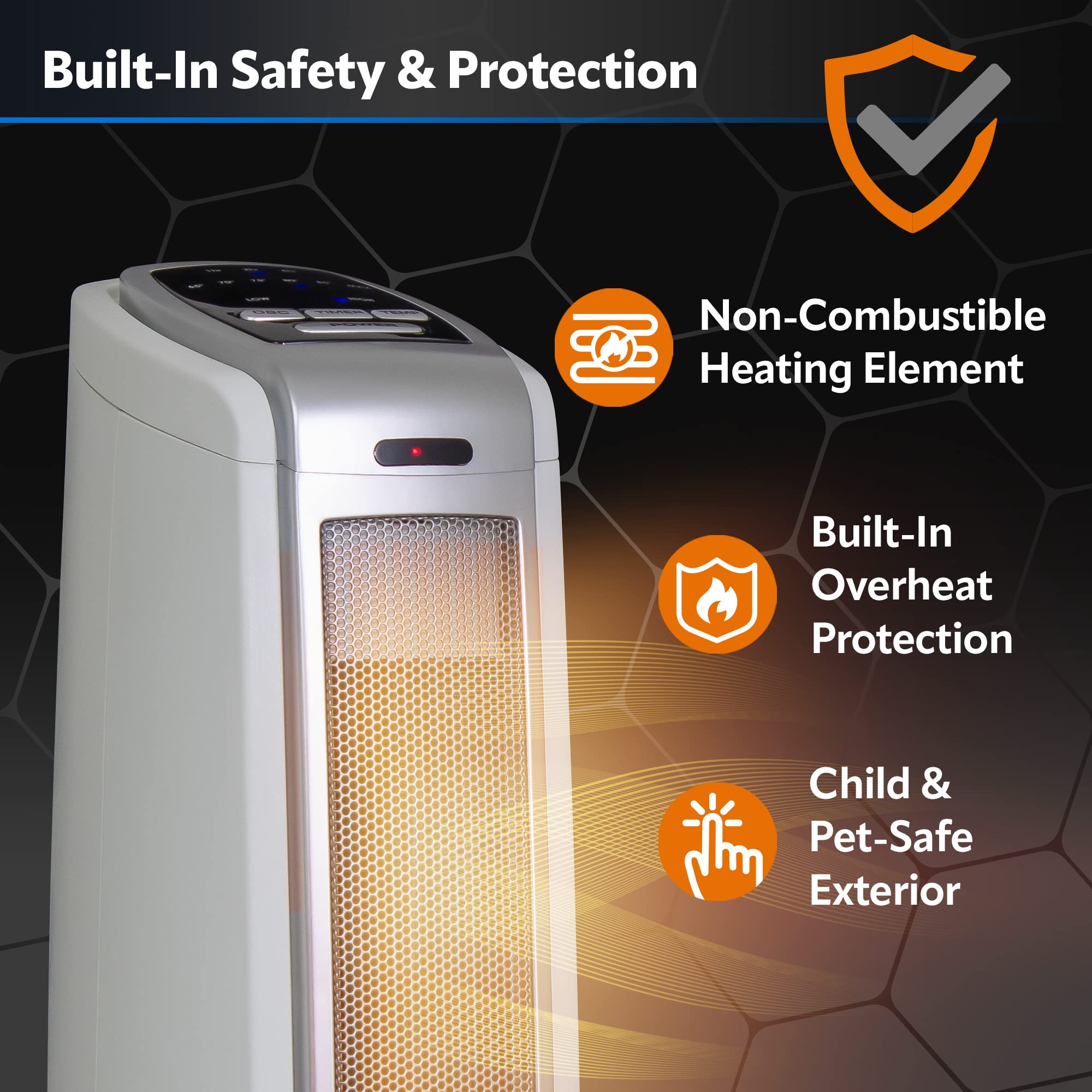 Foto 6 pulgar | Calefactor Space Heater Lasko Torre Oscilante Cerámica 1500 W - Venta Internacional