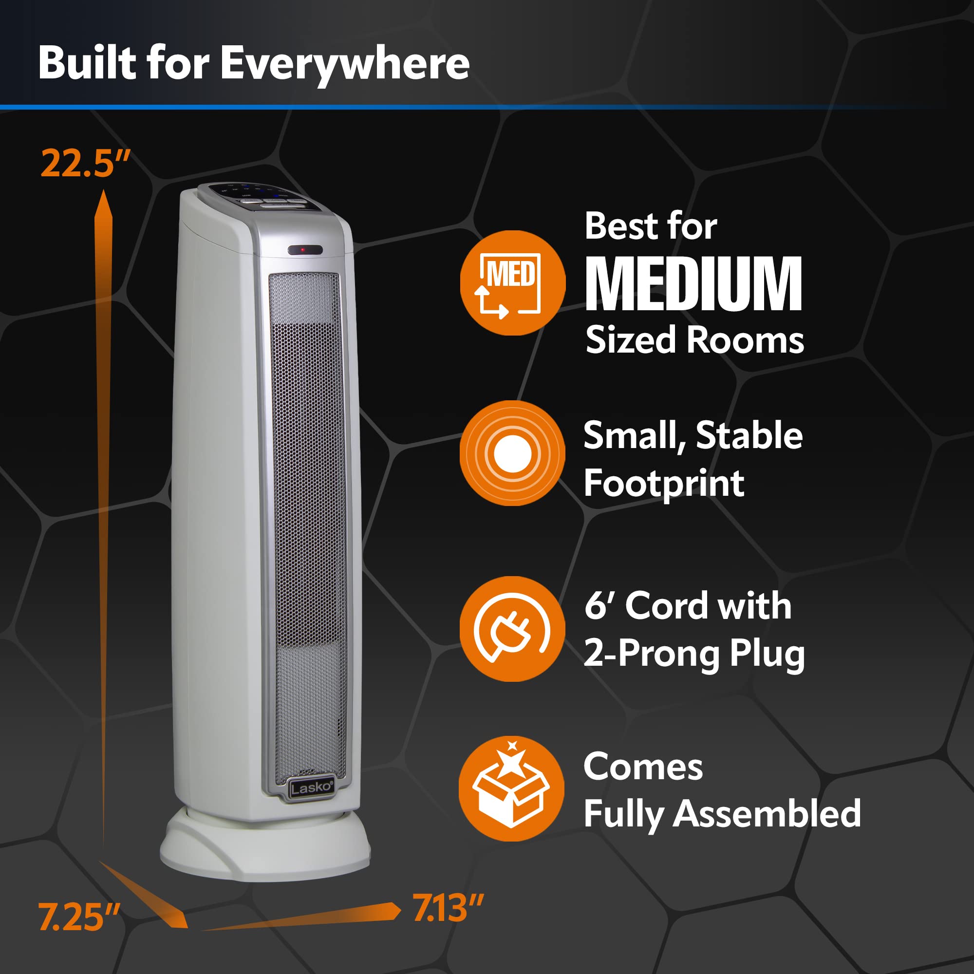 Foto 7 pulgar | Calefactor Space Heater Lasko Torre Oscilante Cerámica 1500 W - Venta Internacional