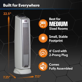 Foto 6 | Calefactor Space Heater Lasko Torre Oscilante Cerámica 1500 W - Venta Internacional