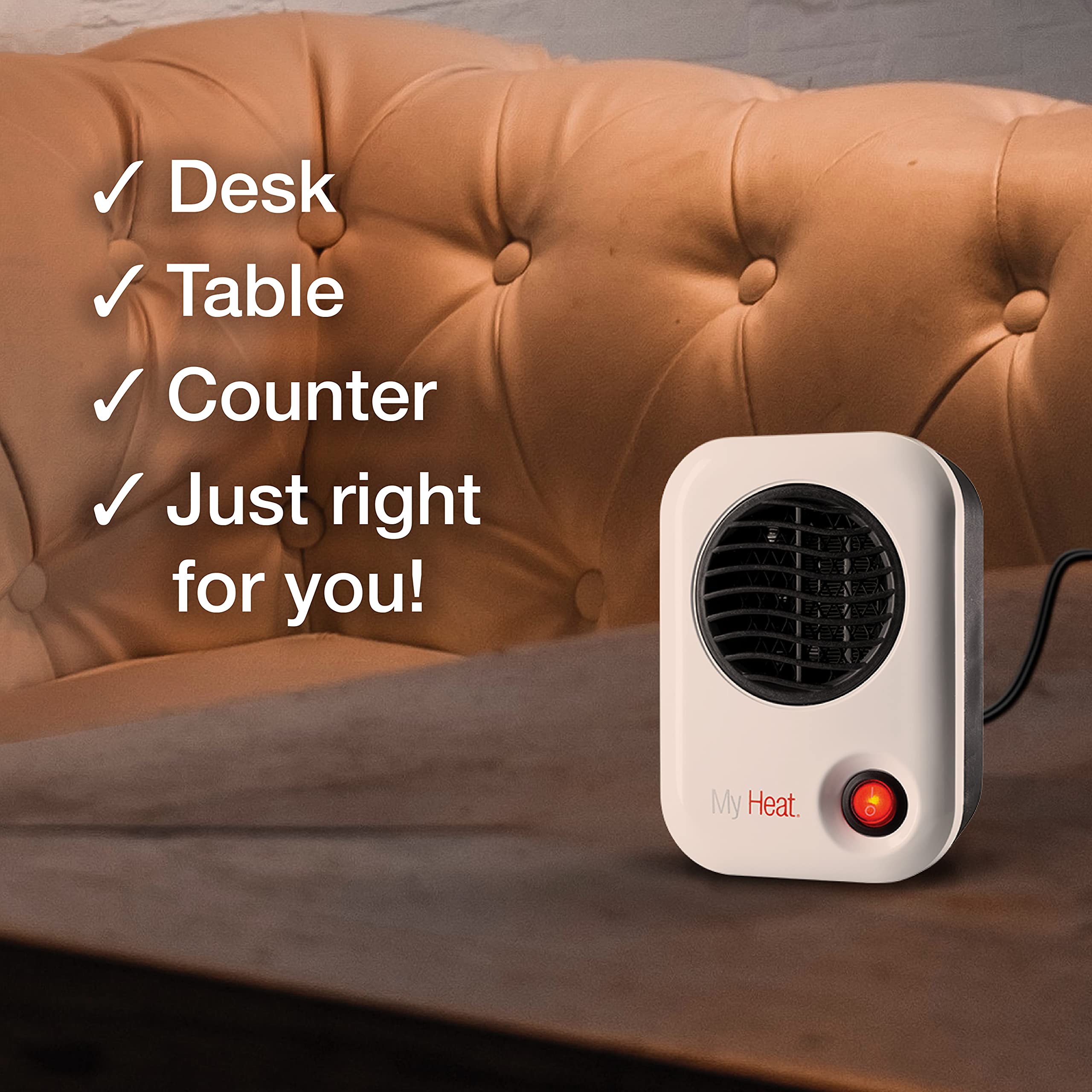 Foto 6 pulgar | Calefactor Space Heater Lasko Myheat Personal Mini 200 W 6 Pulgadas Blanco - Venta Internacional