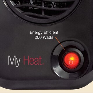 Foto 4 | Calentador Espacial Lasko Myheat Personal Mini de 200 W y 6 Pulgadas Negro - Venta Internacional
